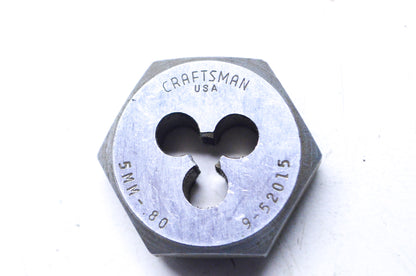 New Craftsman Metric Hexagon Die 5MM X 0.80 NOS