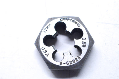 New Craftsman Metric Hexagon Die 12MM X 1.50 NOS