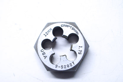 New Craftsman Metric Hexagon Die 12MM X 1.75 NOS