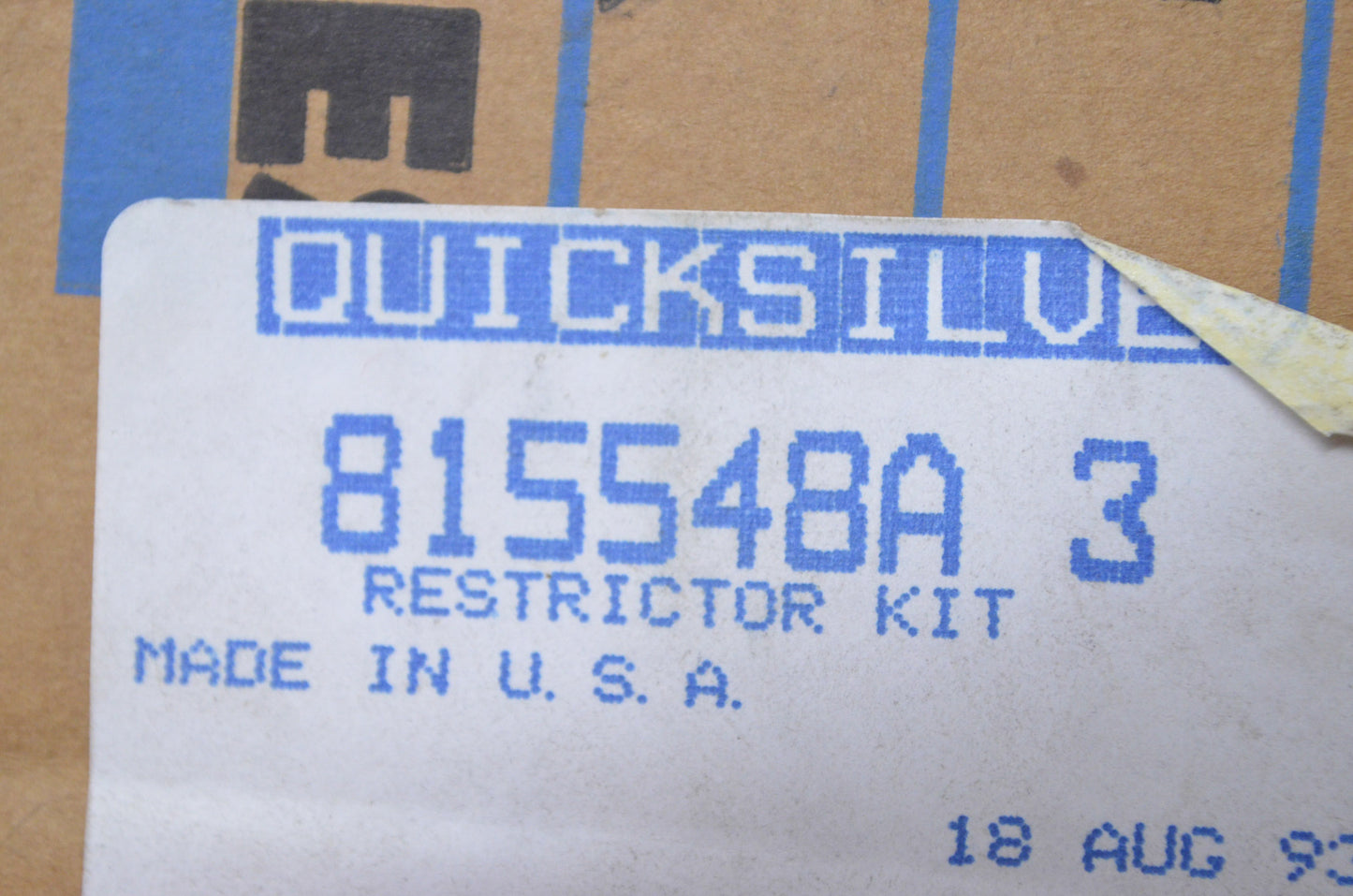 OEM Mercury 815548A 3 Restrictor Kit NOS