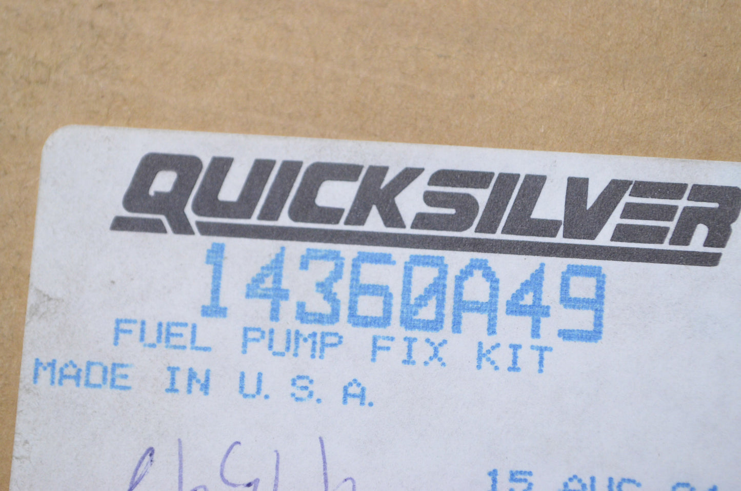 New OEM Mercury Fuel Pump Fix Kit NOS