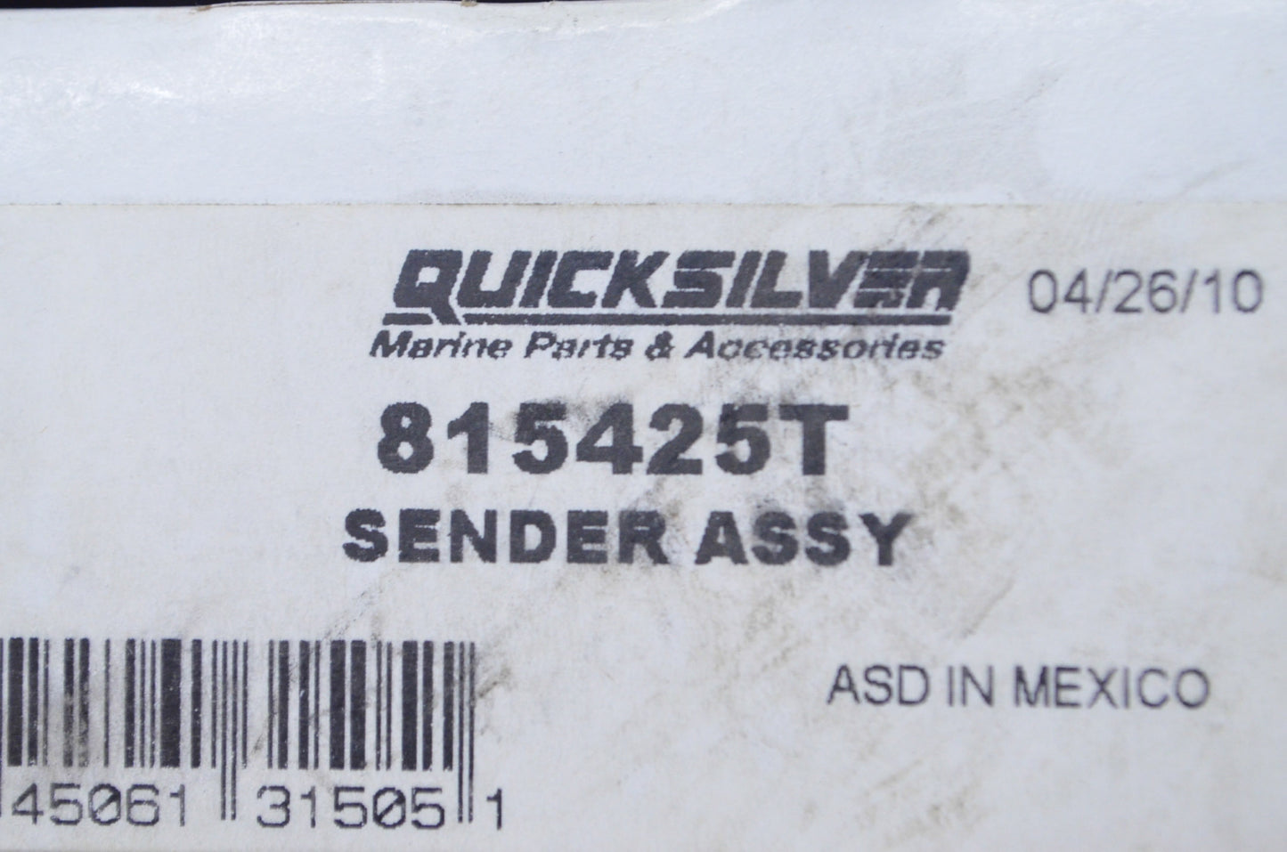 OEM Mercury 815425T Oil Pressure Sender Assembly NOS
