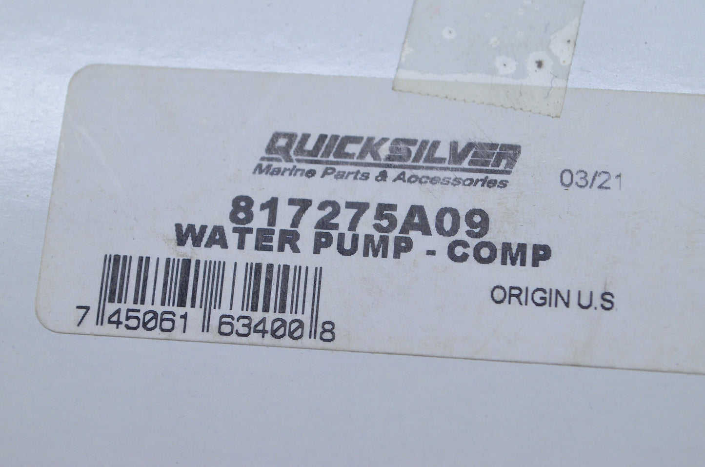 New OEM Mercury Water Pump Kit NOS