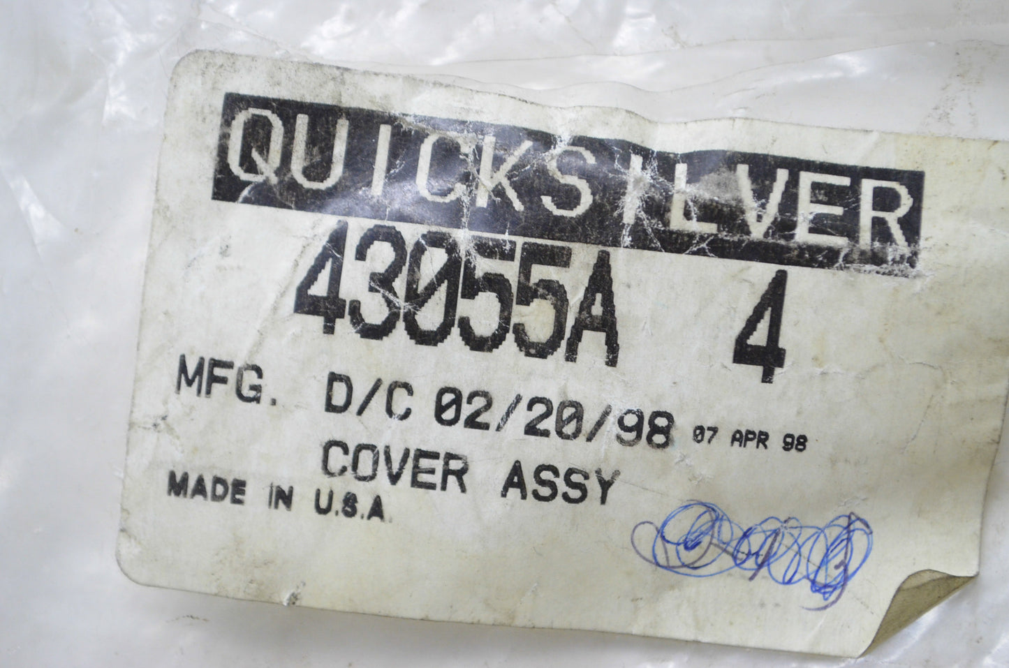 New OEM Mercury Water Pump Cover Assembly NOS