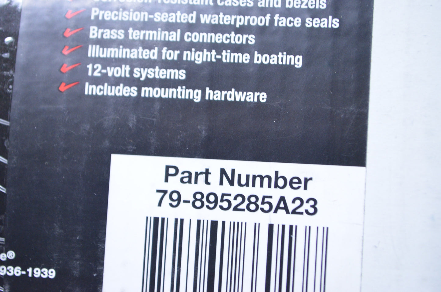 New OEM Mercury 65 MPH Speedometer Gauge Kit NOS
