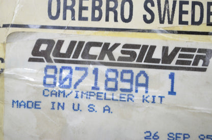 OEM Mercury 807189A 1 Cam/Impeller Kit NOS