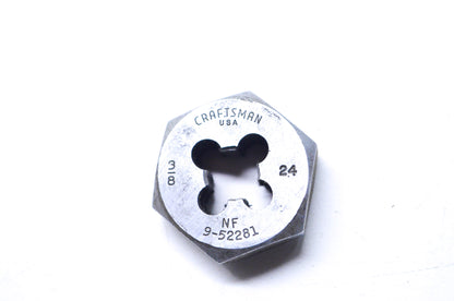 New Craftsman Metric Hexagon Die 3/8 X 24 NOS