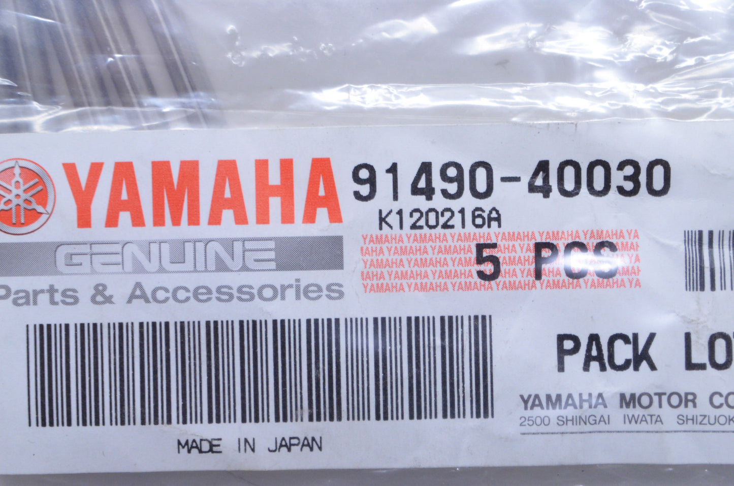 OEM Yamaha 91490-40030-00 Cotter Pin NOS