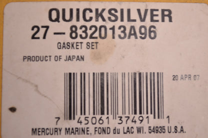 OEM Mercury 27-832013A96 Gasket Kit NOS