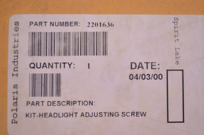 OEM Victory 2201636 Headlight Adjusting Screw Kit NOS