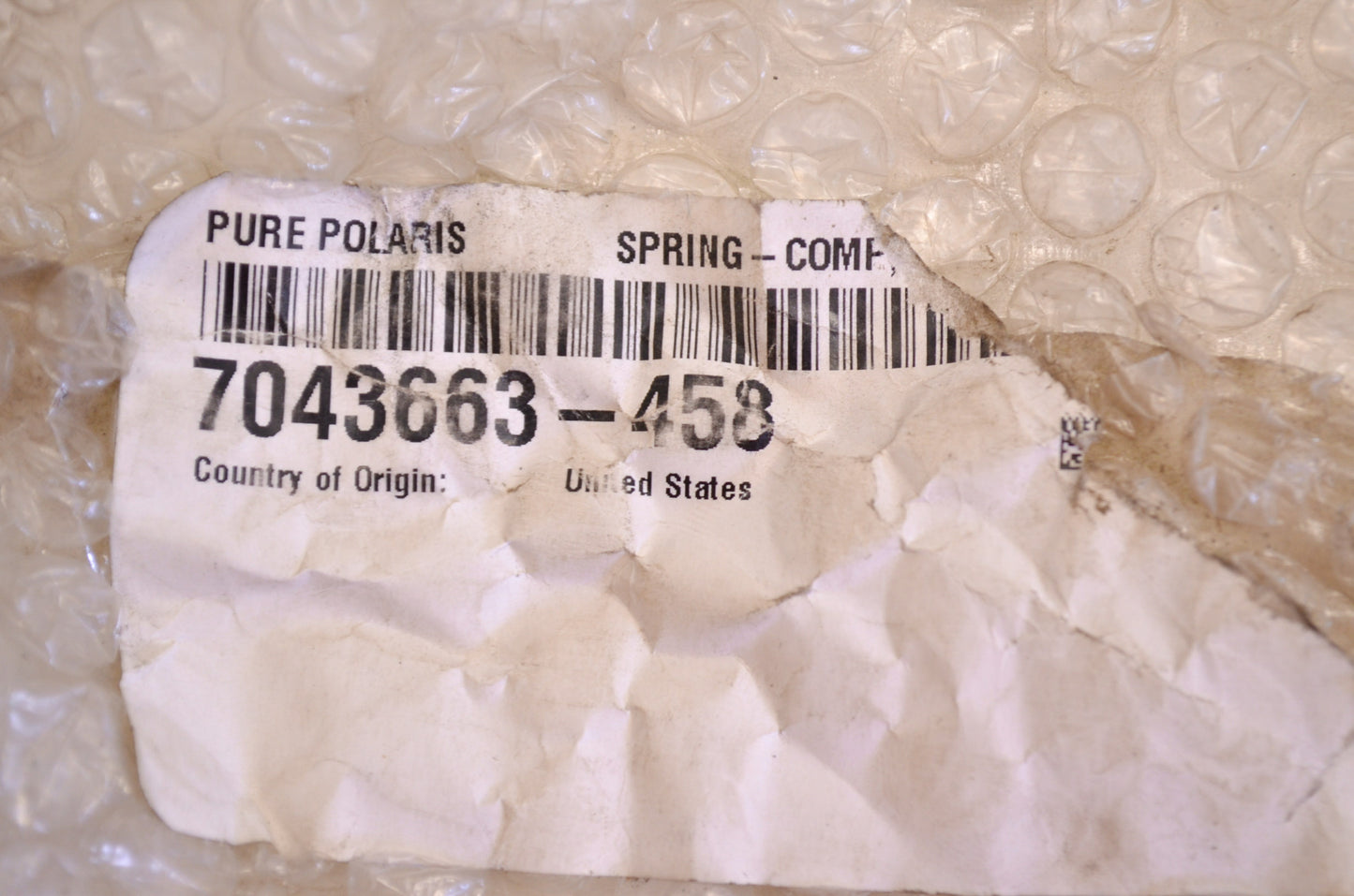 New OEM Polaris Front Compression Spring NOS