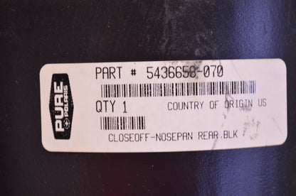 OEM Polaris 5436653-070 Black Rear Nose Pan Close Off NOS