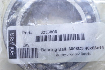 OEM Polaris 3233806 Ball Bearing NOS