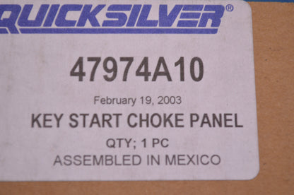 New OEM Mercury Ignition Choke Panel Kit NOS