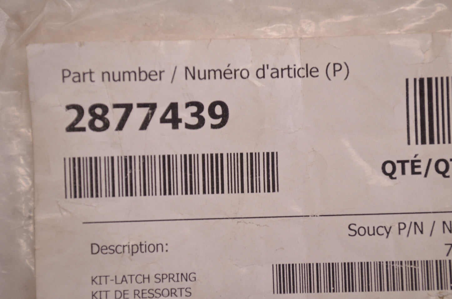 OEM Polaris 2877439 Latch Springs Qty 2 NOS