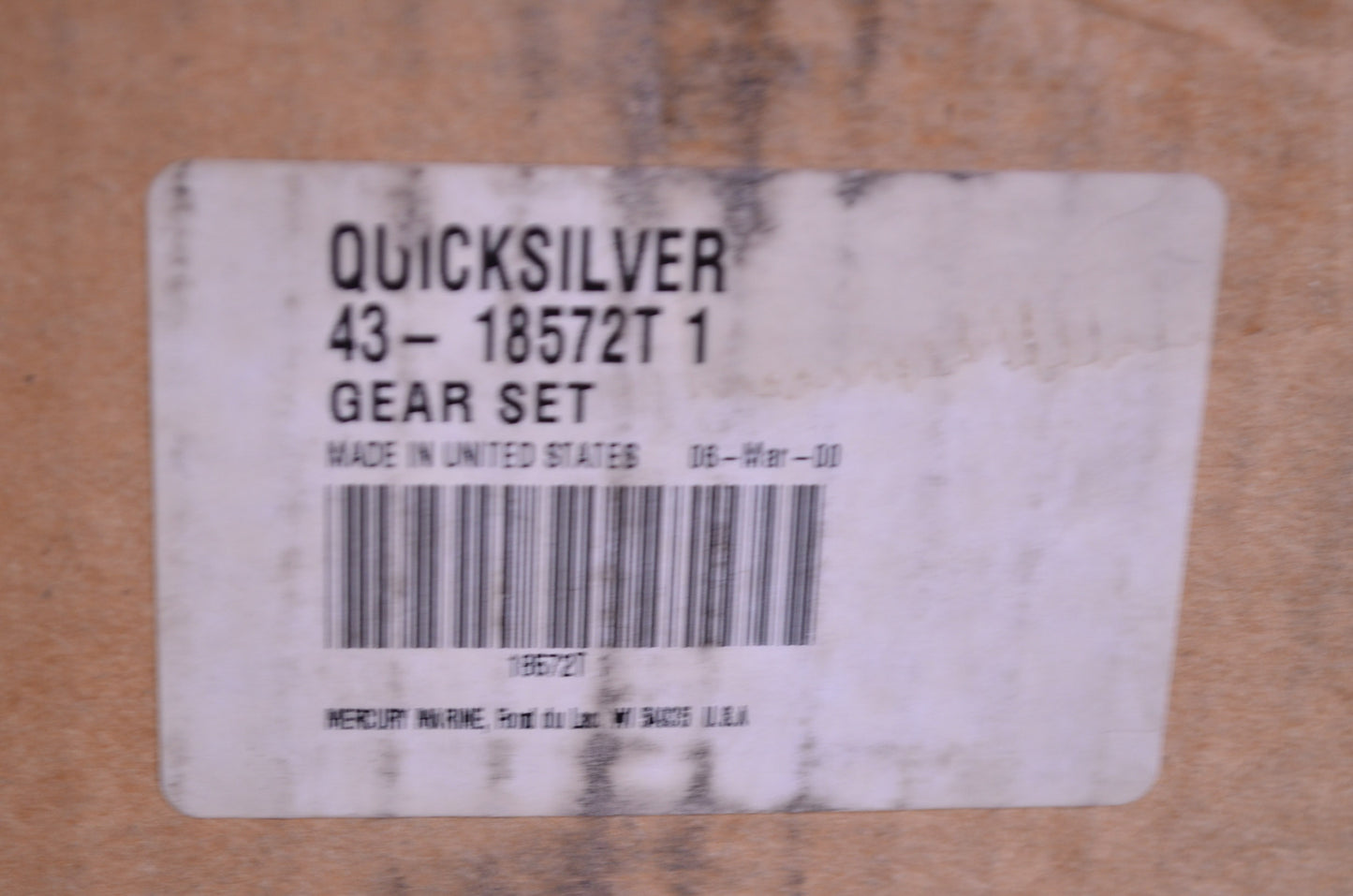 New OEM Mercury Gear Kit NOS
