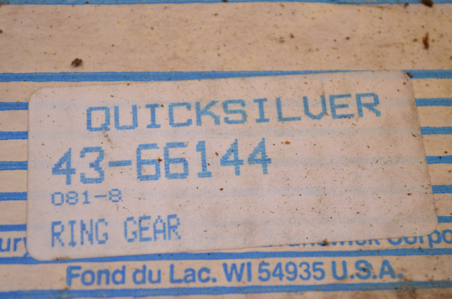 OEM Mercury 43-66144 Ring Gear