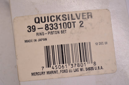 OEM Mercury 39-833100T2 Piston Ring Kit NOS