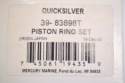 OEM Mercury 39-83898T Piston Ring Kit NOS