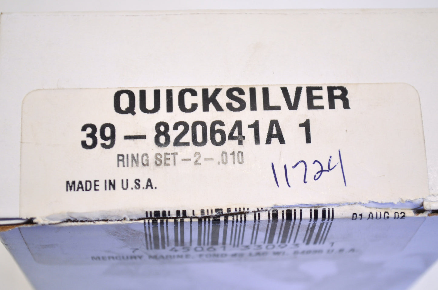 OEM Mercury 39-820641A1 Piston Ring Kit NOS