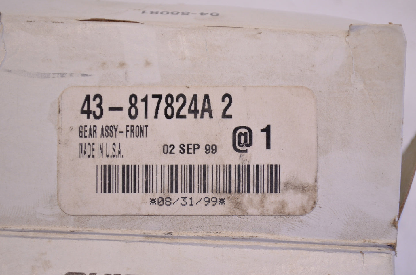 OEM Mercury 43-817824A2 Front Gear Assembly NOS