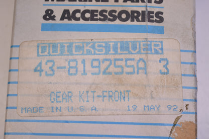 OEM Mercury 43-819255A3 Front Gear Kit NOS