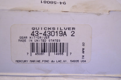 New OEM Mercury Gear Driver Kit NOS