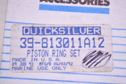 OEM Mercury 39-813011A12 Piston Ring Qty 2 NOS