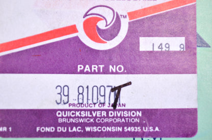 OEM Mercury 39-81097T Piston Ring Kit NOS