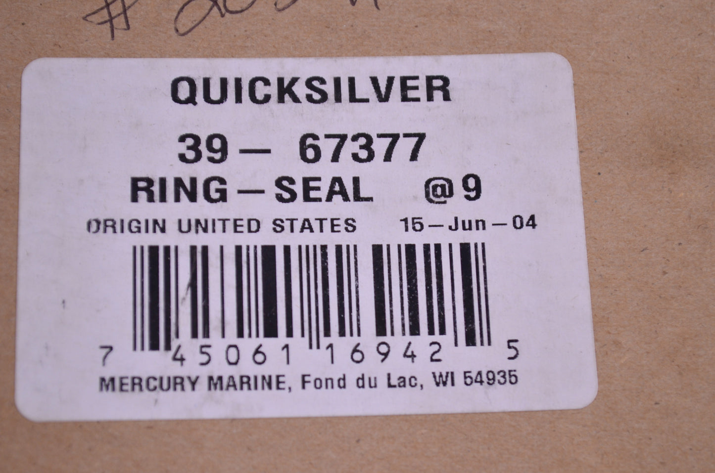 New OEM Mercury Seal Ring QTY 3 NOS