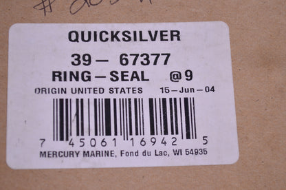 New OEM Mercury Seal Ring QTY 3 NOS