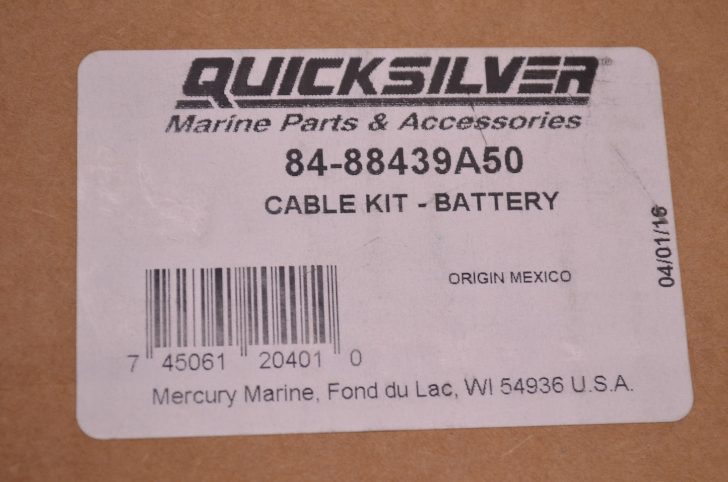 New OEM Mercury Battery Cable Kit NOS