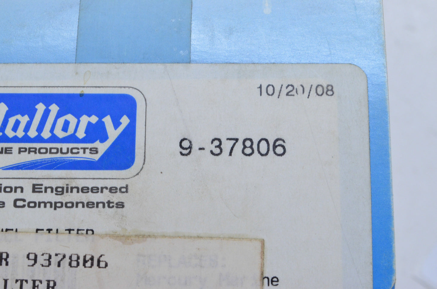 New Mallory Fuel Filter NOS