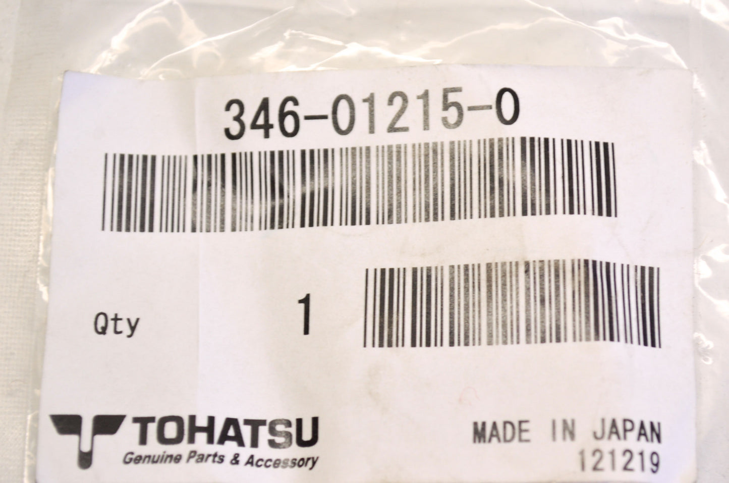 OEM Tohatsu 346-01215-0 Oil Seal NOS
