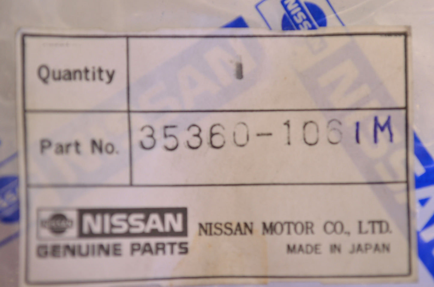 Tohatsu 35360-1061M Sealing NOS
