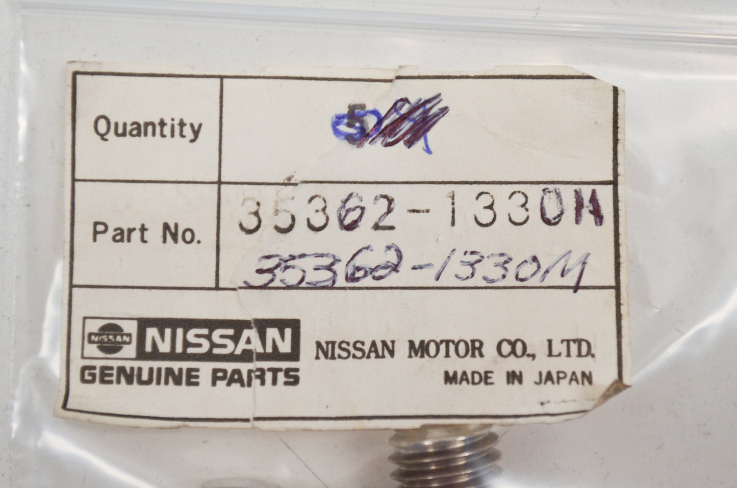 Tohatsu 353-62133-0M Stern Bracket Bolt NOS