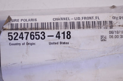 New OEM Polaris Front Chanel Lid NOS