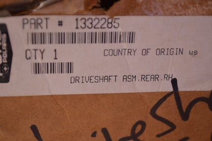 OEM Polaris 1332285 Right Hand Rear Driveshaft Assembly NOS