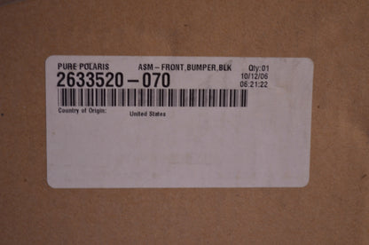 OEM Polaris 2633520-070 Black Front Bumper Assembly NOS