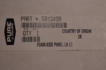 OEM Polaris 5813498 Left Hand Side Panel Foam NOS