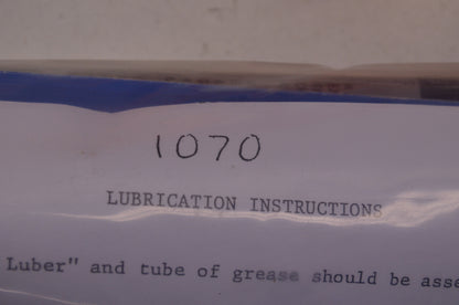 New Outboards Jets Lubriplate AR Series Assembly Instruction Kit NOS
