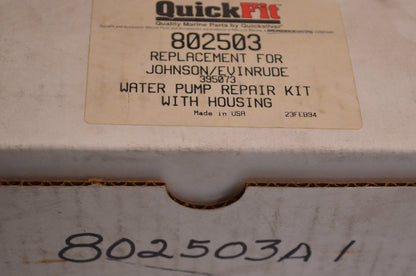 Quick Fit 802503, 802503A1 Water Pump Repair Kit With Housing NOS