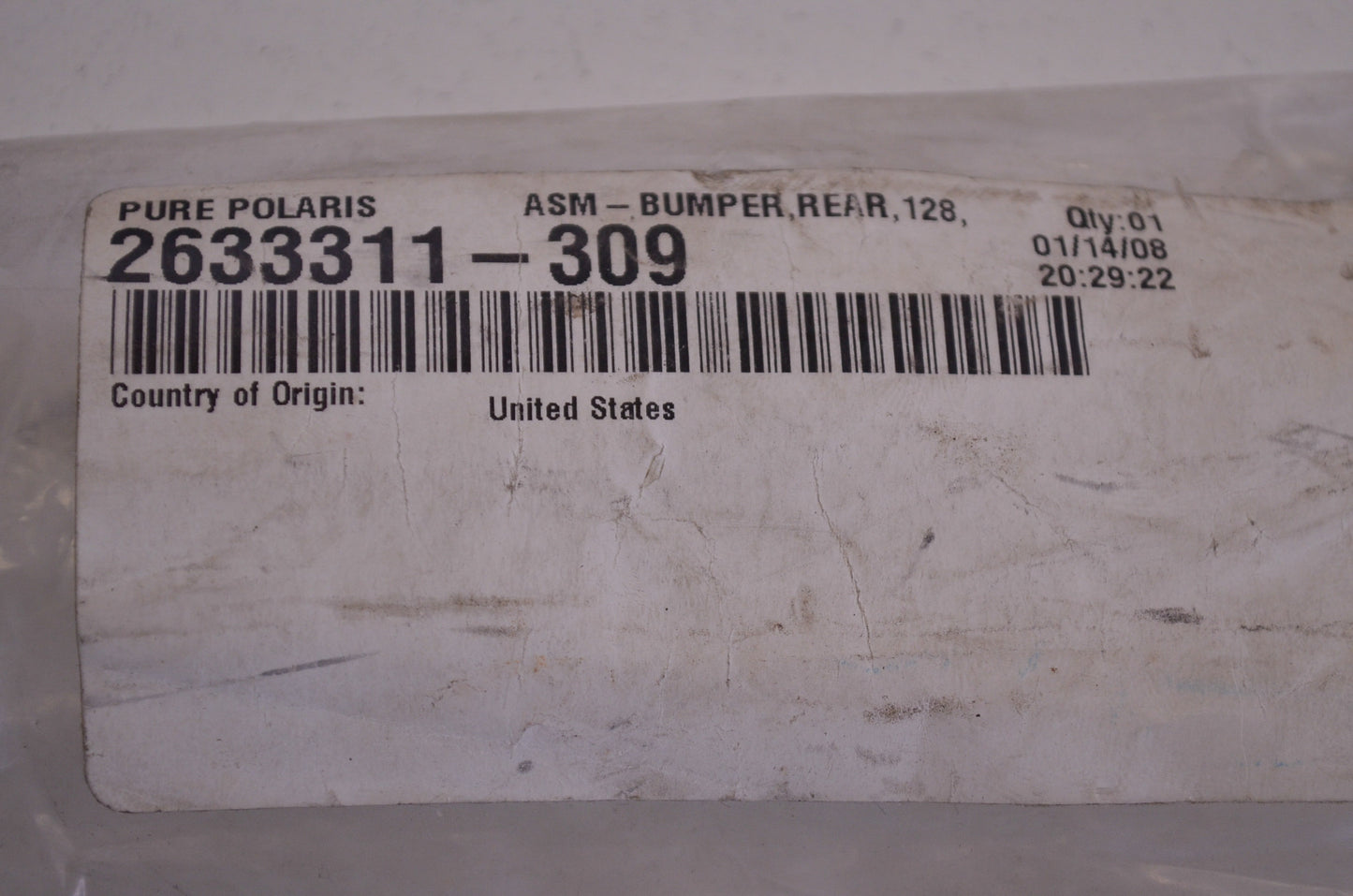 New OEM Polaris Rear Bumper NOS