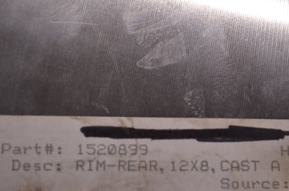 OEM Polaris 1520899 Cast Aluminum Rear Rim 12x8 NOS