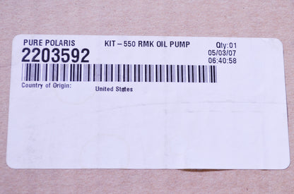 OEM Polaris 2203592 Oil Pump Return Kit NOS