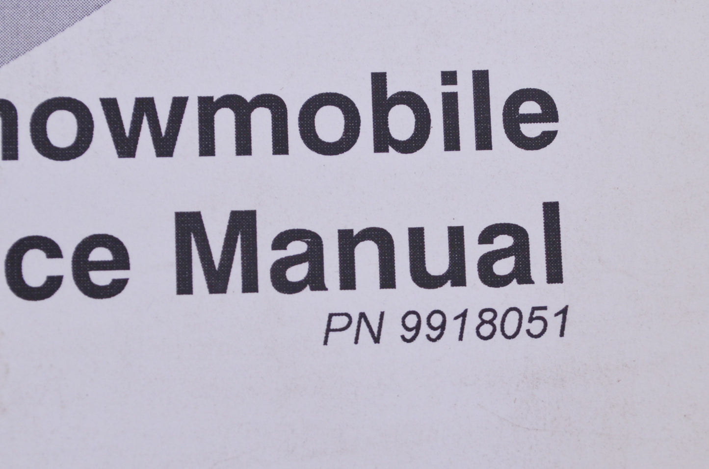 OEM Polaris 9918051 Deep Snow Manual