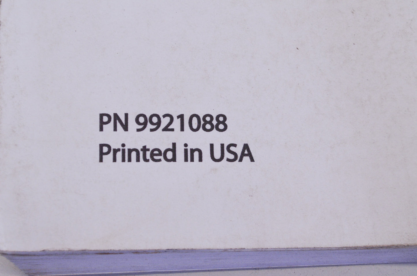 OEM Polaris 9921088 Service Manual 08 600 RACER/RR