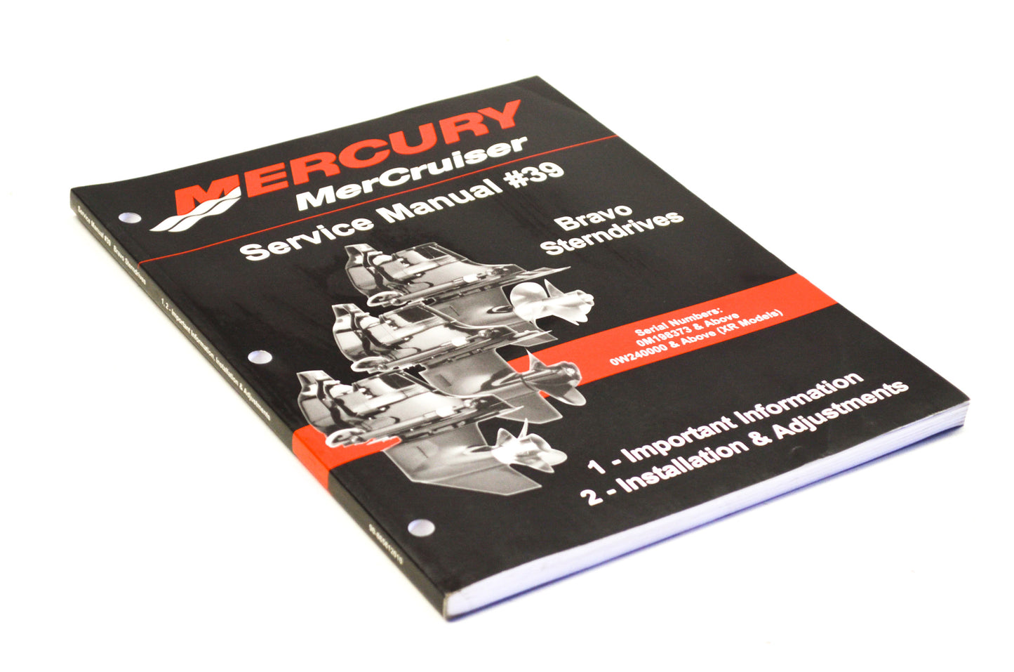 OEM Mercury 90-865612010 Service Manual #39 Bravo Sterndrives Section 1 & 2