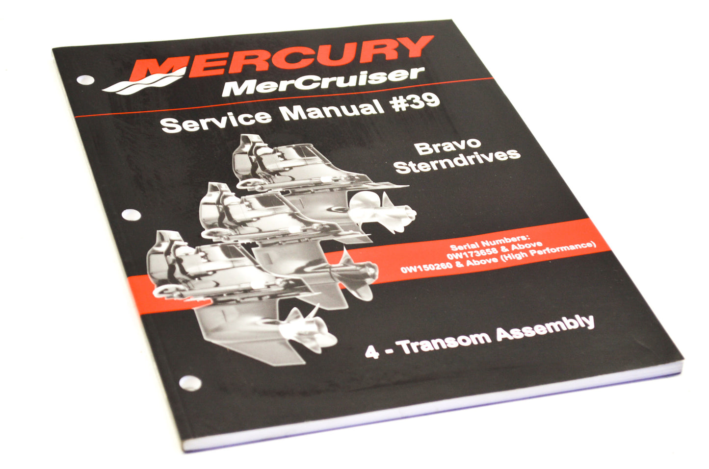 OEM Mercury 90-865612040 Service Manual #39 Bravo Sterndrives Section 4 NOS