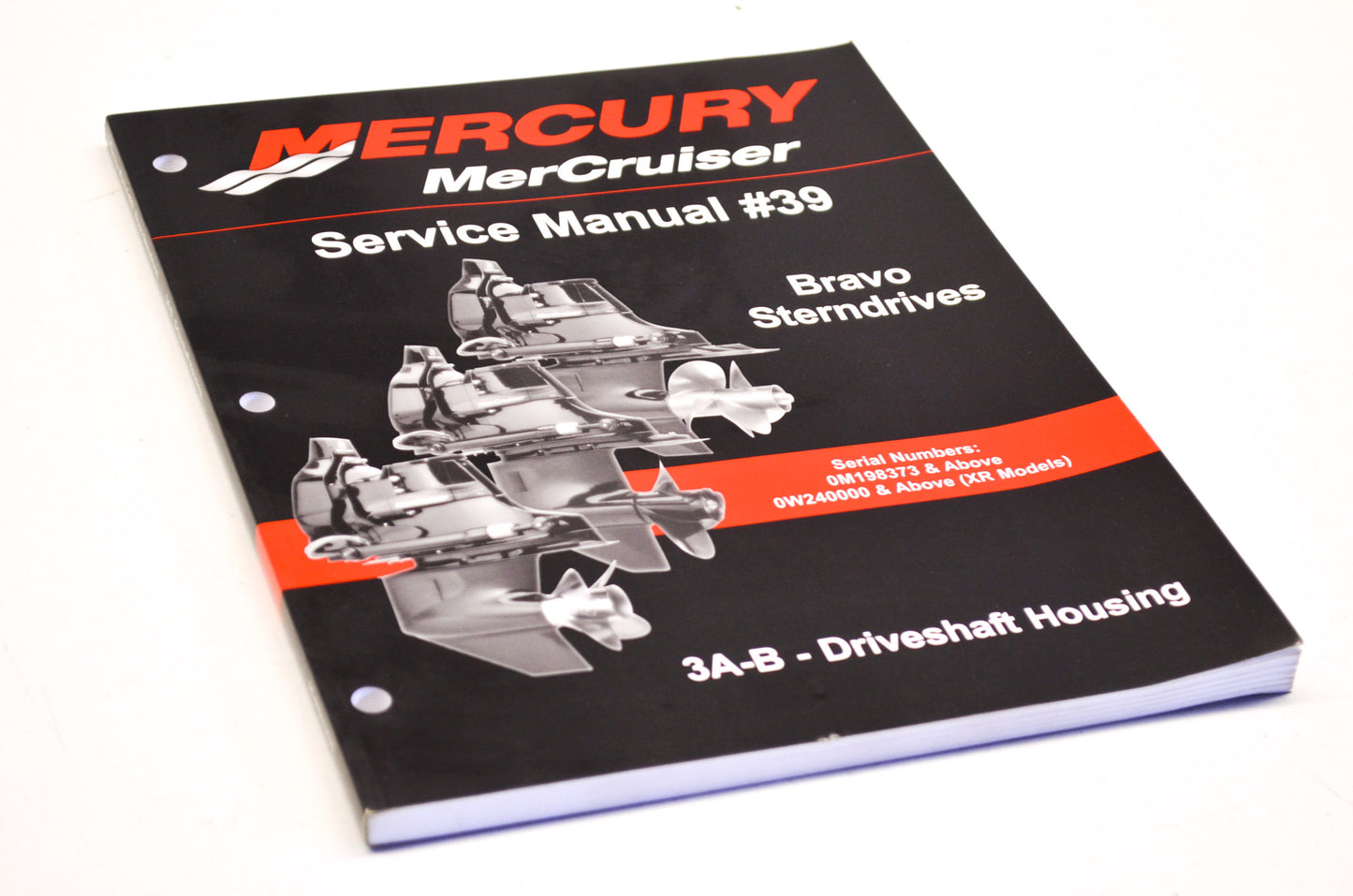 OEM Mercury 90-865612020 Service Manual #39 Bravo Sterndrives Section 3A-B NOS